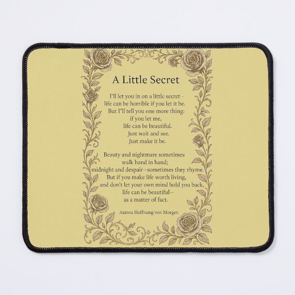 Item preview, A Little Secret — Gothic Poetry on Life and Hope designed and sold by Mouraludia.