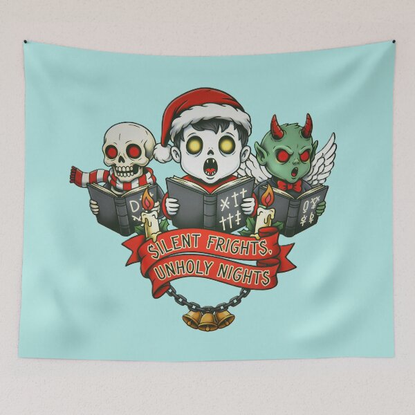 Item preview, Silent Frights Unholy Nights Goth Christmas Carols Dark Art designed and sold by CoffinsArt.