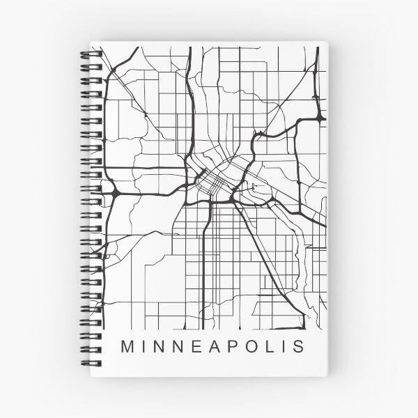 Item preview, Minneapolis Minimalist City Street Map Dark Design designed and sold by Andrewkgolf.