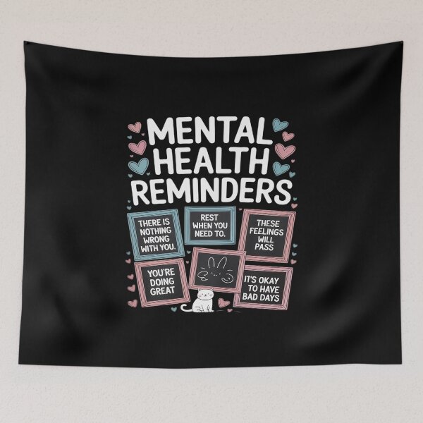 Item preview, Mental Health Reminders Awareness Month Positive Affirmation designed and sold by tabdejinti.