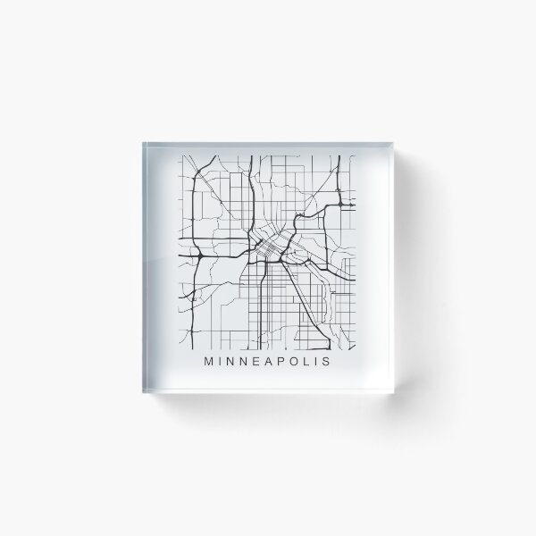 Item preview, Minneapolis Minimalist City Street Map Dark Design designed and sold by Andrewkgolf.