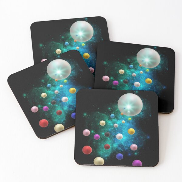 Item preview, Green and Blue Cosmos - Abstraction designed and sold by Ulandia.
