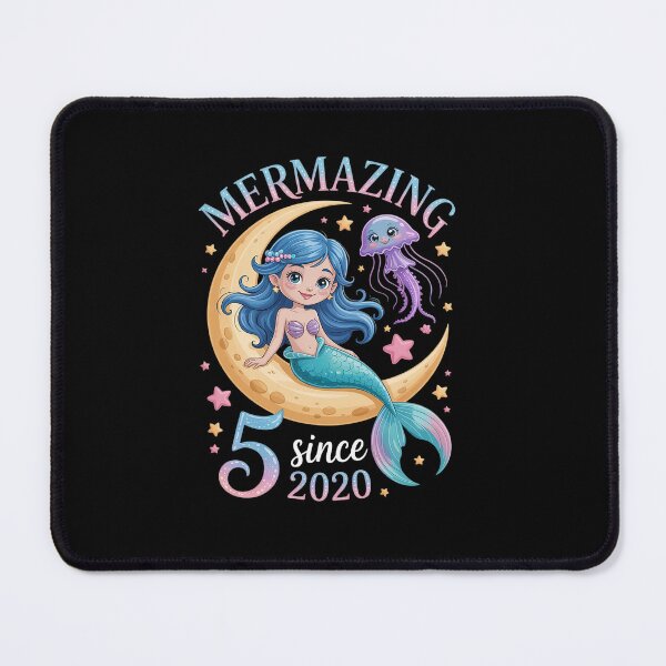 Item preview, Mermaid Birthday Girl Age 5 Mermazing Since 2020 designed and sold by tabdejinti.