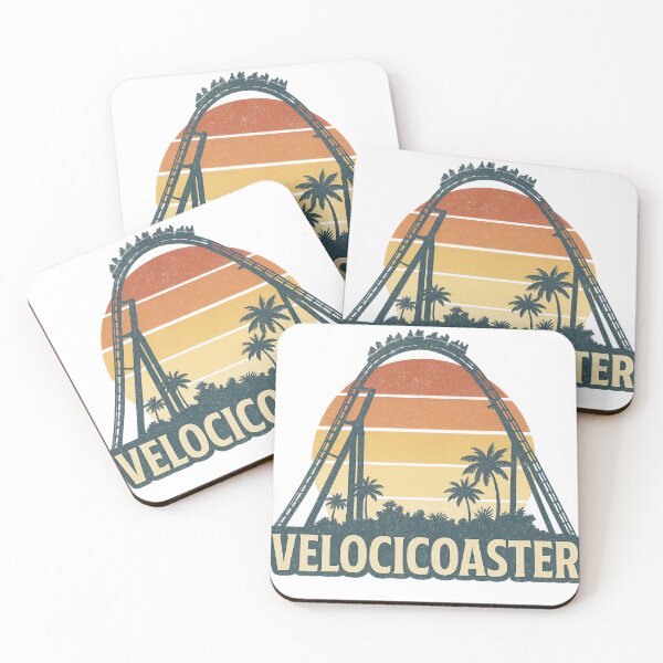 Item preview, VelociCoaster Sunset – Retro Roller Coaster Shirt designed and sold by CozyChaosClub.