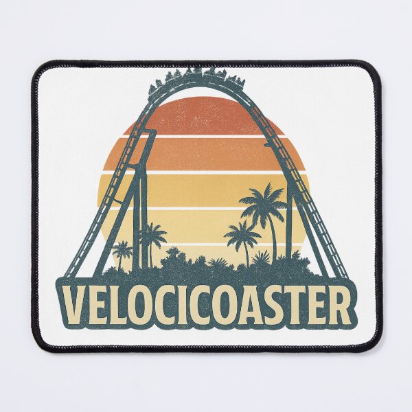 Item preview, VelociCoaster Sunset – Retro Roller Coaster Shirt designed and sold by CozyChaosClub.