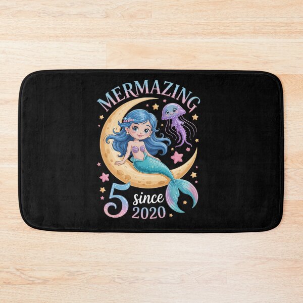 Item preview, Mermaid Birthday Girl Age 5 Mermazing Since 2020 designed and sold by tabdejinti.