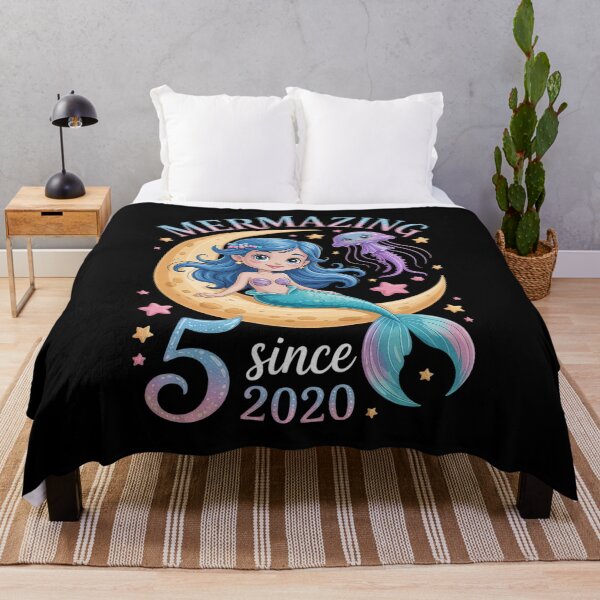 Item preview, Mermaid Birthday Girl Age 5 Mermazing Since 2020 designed and sold by tabdejinti.