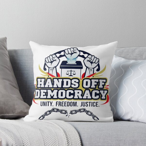 Item preview, Hands Off Democracy – Powerful Political Activism Design designed and sold by Teetreasure2.