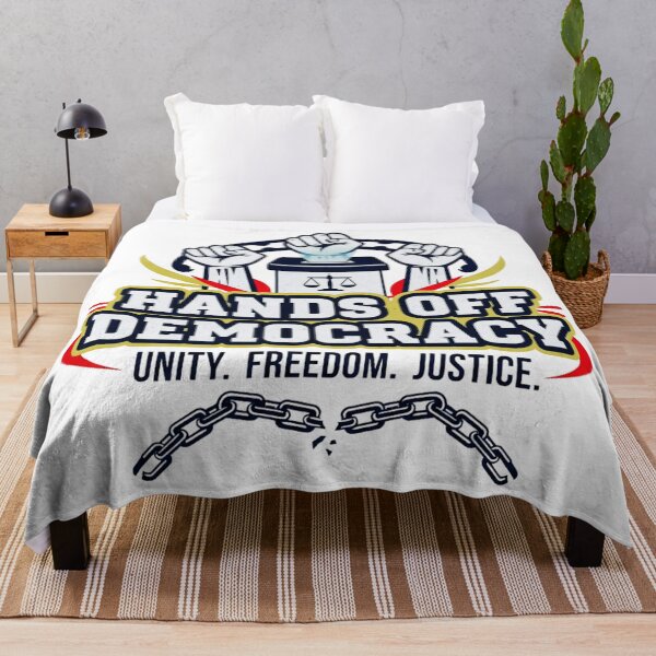 Item preview, Hands Off Democracy – Powerful Political Activism Design designed and sold by Teetreasure2.
