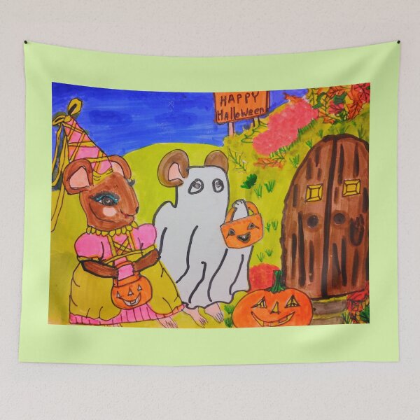 Item preview, THE MICE CELEBRATE HALLOWEEN designed and sold by JoAnnHayden.