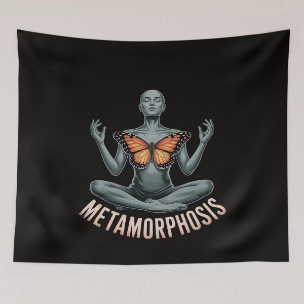 Item preview, Metamorphosis Butterfly Meditate Mind Body Soul designed and sold by tabdejinti.