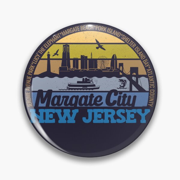 Item preview, Margate City New Jersey Sunset Retro Vintage Local Pride Logo designed and sold by CRHPOD20.