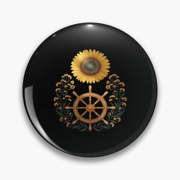 Item preview, Midsummer Wheel and Sunflower Pagan Botanical Litha Symbol designed and sold by ticlitule.