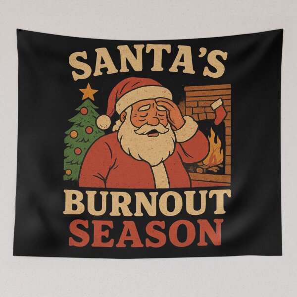 Item preview, Santa Burnout Season | Funny Christmas Stress Design. designed and sold by BoringClothes .