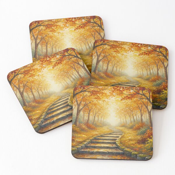 Item preview, Beautiful Autumn Season Scenery With Steps designed and sold by scicilysimonee.