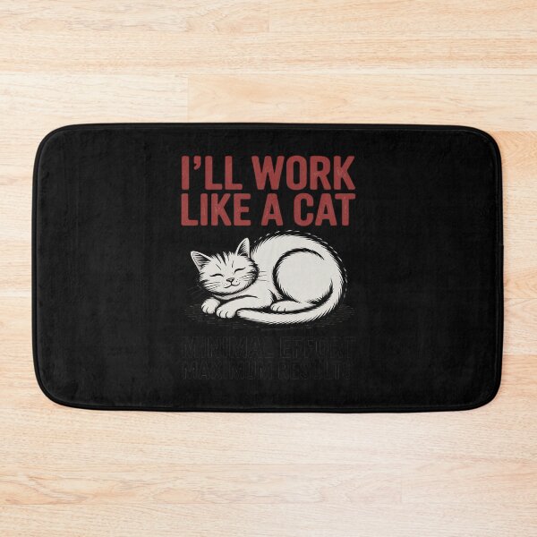 Item preview, Minimal Effort, Maximum Nap – Lazy Cat designed and sold by ticlitule.