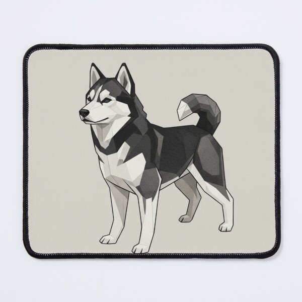 Item preview, Modern Polygonal Bicolor Siberian Husky designed and sold by bsbd-action.