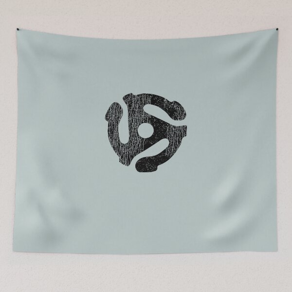 Item preview, 45-Record-Adapter-Slim-Fit-T-Shirt designed and sold by VerdaDonnel24.