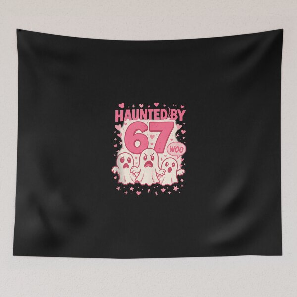Item preview, Haunted By 67 Six Seven 6 7 Meme Gen Alpha We Wear Pink  designed and sold by grumpzara.