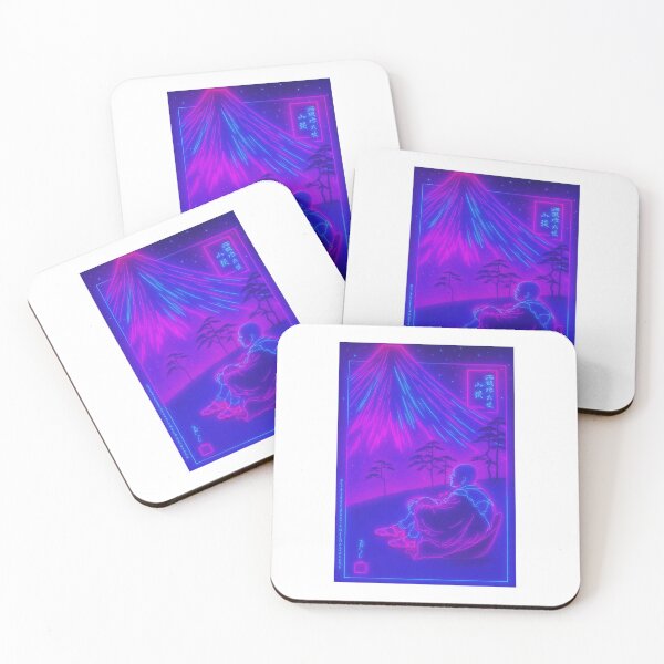Item preview, Dreaming under Neon Fuji designed and sold by Neo-Ukiyo-Wave.