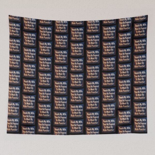 Item preview, Touch My Wife Warning Design designed and sold by NuclearWisdom.
