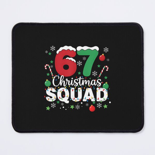 Item preview, Funny 67 Six Seven Meme Brainrot 67 Christmas Squad designed and sold by grumpzara.