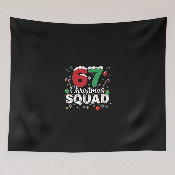 Item preview, Funny 67 Six Seven Meme Brainrot 67 Christmas Squad designed and sold by grumpzara.