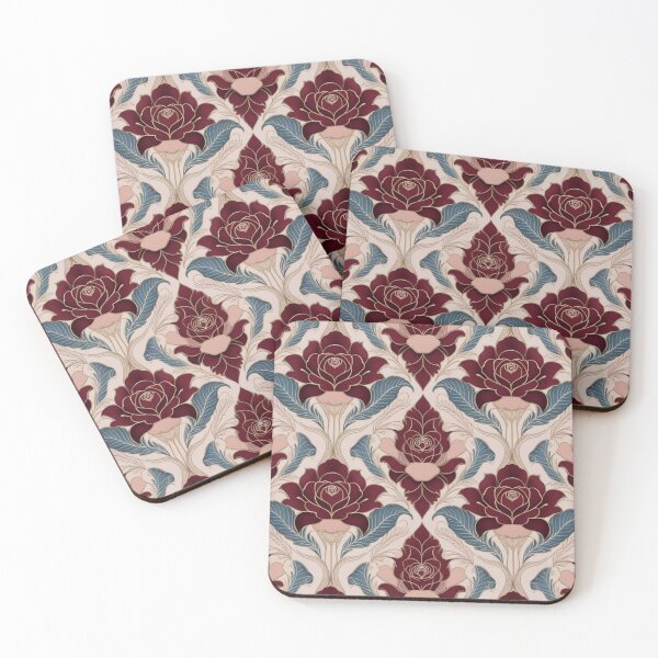 Item preview, Opulent Damask Floral Seamless Pattern designed and sold by adlkh.
