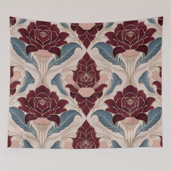 Item preview, Opulent Damask Floral Seamless Pattern designed and sold by adlkh.