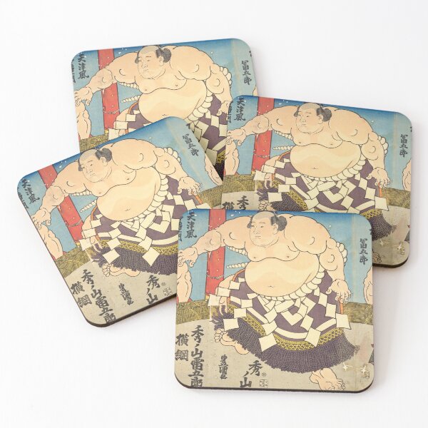 Item preview, Famous Sumo Wrestlers of Edo Japan– Japanese Ukiyo-e Art designed and sold by Ukiyoe Spirit.