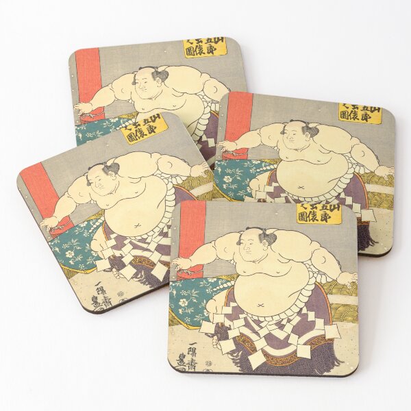 Item preview, Traditional Japanese Sumo Rikishi – Edo Period Ukiyo-e Print designed and sold by Ukiyoe Spirit.
