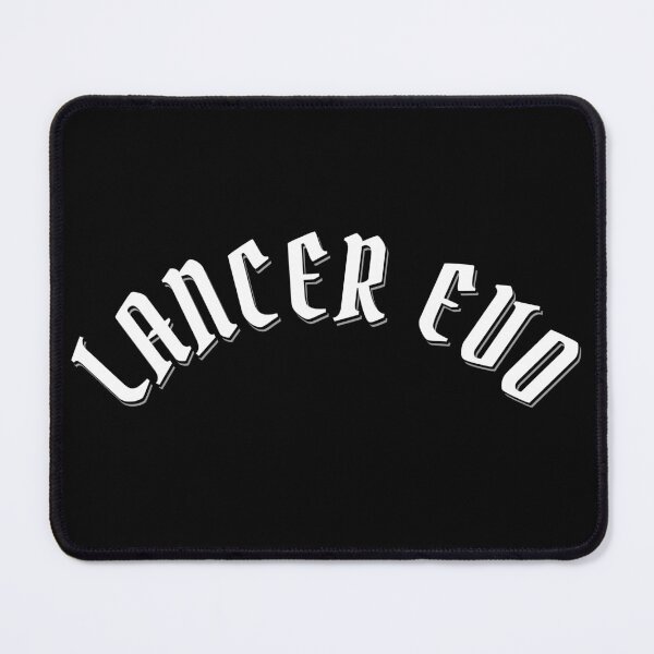 Item preview, Lancer Evo, Turbocharged Gothic Typography designed and sold by Automotive Art by Greg.
