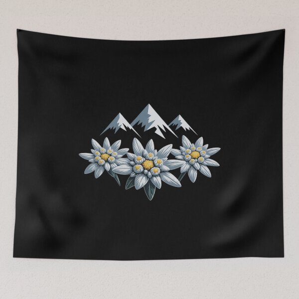 Item preview, Mountains Switzerland Alps Edelweiss basket alpine flower designed and sold by BiellaSar.