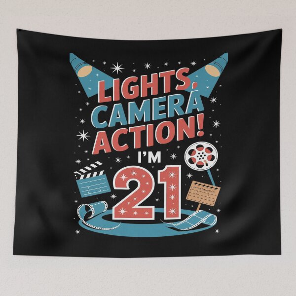 Item preview, Movie Party 21st Birthday Cinema Lover Film Theater Director designed and sold by BiellaSar.