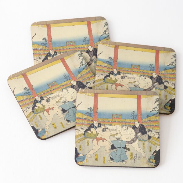 Item preview, Grand Sumo Tournament Scene – Japanese Ukiyo-e Art designed and sold by Ukiyoe Spirit.