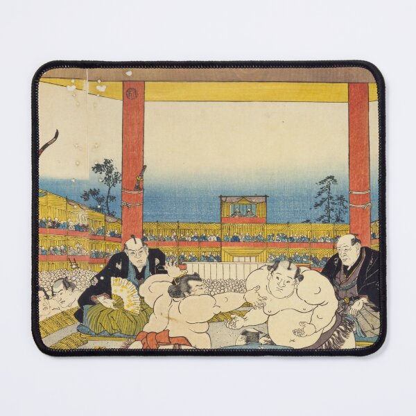 Item preview, Grand Sumo Tournament Scene – Japanese Ukiyo-e Art designed and sold by Ukiyoe Spirit.
