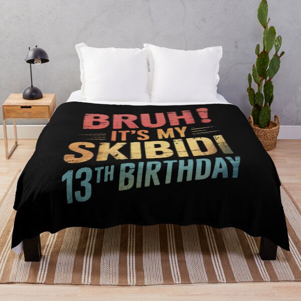 Item preview, Bruh It's My Skibidi 13th Birthday 13 Years Old Boys 1  designed and sold by BeetleMalon.