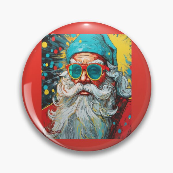 Item preview, "Modern Santa: Energetic Pop Art Fusion" designed and sold by Artisticanvas.