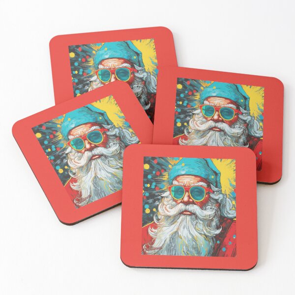 Item preview, "Modern Santa: Energetic Pop Art Fusion" designed and sold by Artisticanvas.