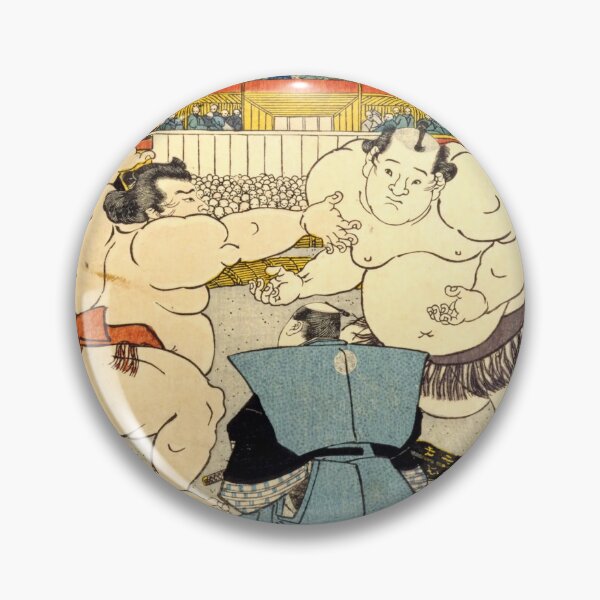 Artikelvorschau, Traditionelles japanisches Sumo-Match – Ukiyo-e-Druck aus der Edo-Zeit entworfen und verkauft von Ukiyoe Spirit.
