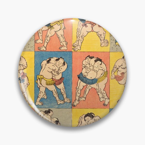 Artikelvorschau, Traditionelle japanische Sumo-Rikishis – Ukiyo-e-Druck aus der Edo-Zeit entworfen und verkauft von Ukiyoe Spirit.