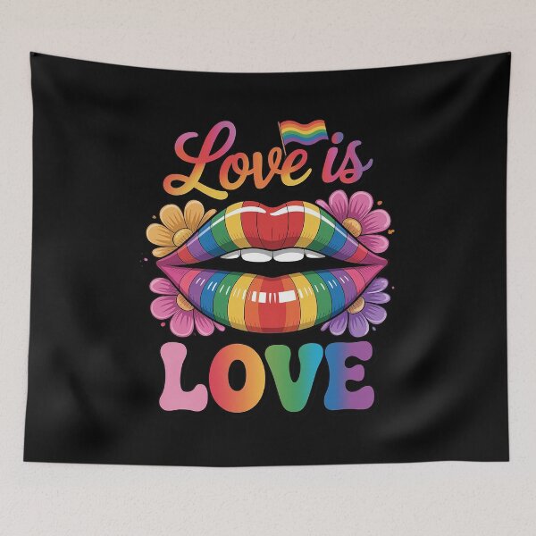 Item preview, Rainbow Pride Shirt, Rainbow Lips designed and sold by MinaReinger.