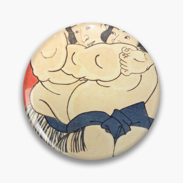 Artikelvorschau, Traditionelles japanisches Sumo-Match – Ukiyo-e-Druck aus der Edo-Zeit entworfen und verkauft von Ukiyoe Spirit.