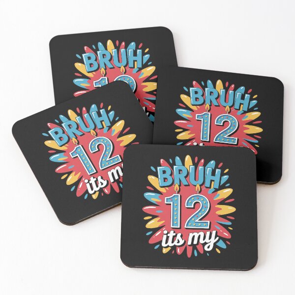 Item preview, Bruh, this is my 12th birthday, 12 year old boy, birthday, kids  designed and sold by BeetleMalon.