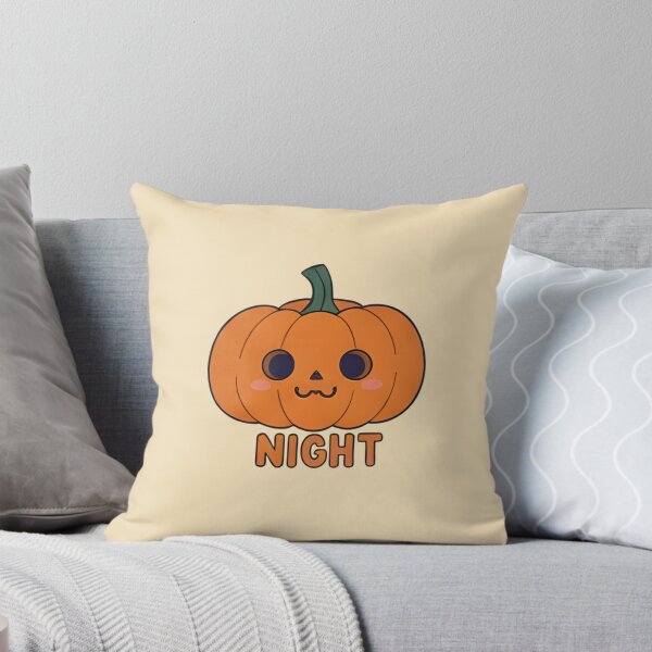 Aperçu de l'œuvre Nuit de citrouilles – Joli motif kawaii d'Halloween créée et vendue par Kawai Store.