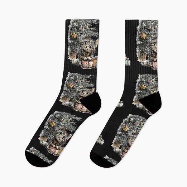 Artikelvorschau, Kawaii Weihnachtskätzchen Gemütliches Winterdesign entworfen und verkauft von cawtoon.