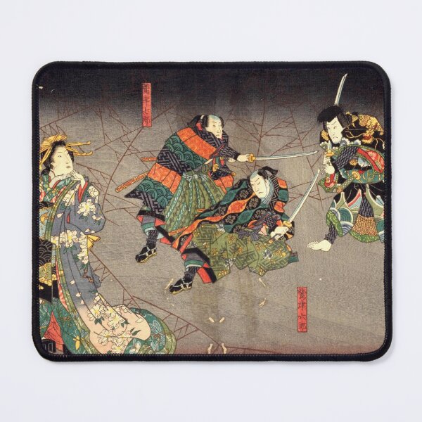 Item preview, Samurai War from The Kabuki Theater "Shiranui Story" – Japanese Ukiyo-e Art Print designed and sold by Ukiyoe Spirit.