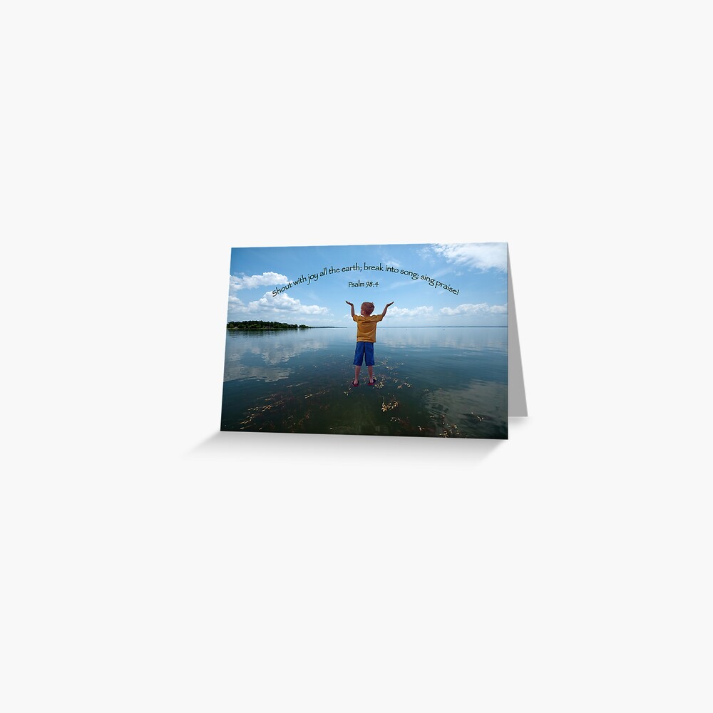 Shout With Joy All The Earth Greeting Card By Miracles Redbubble