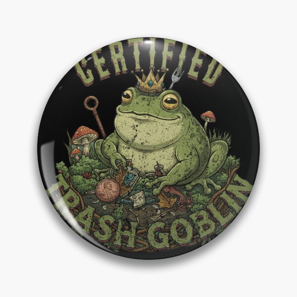 Item preview, Vintage Certified Trash Goblin Frog King | Whimsical Goblincore Aesthetic Design designed and sold by Adam 7ea.