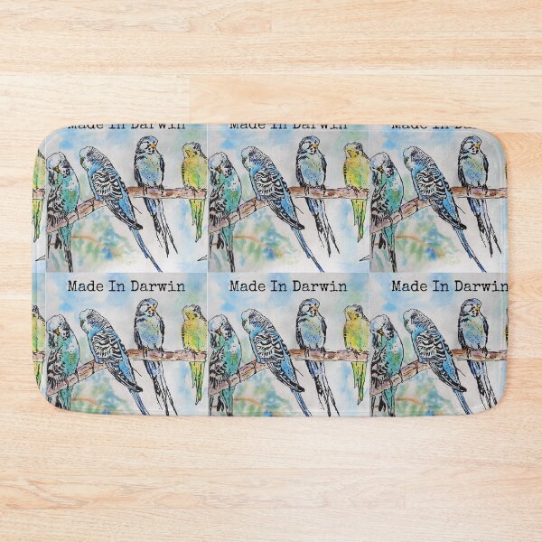Item preview, Budgies Budgerigars Watercolour Painting Made In Darwin designed and sold by Sarah  Rajkotwala.